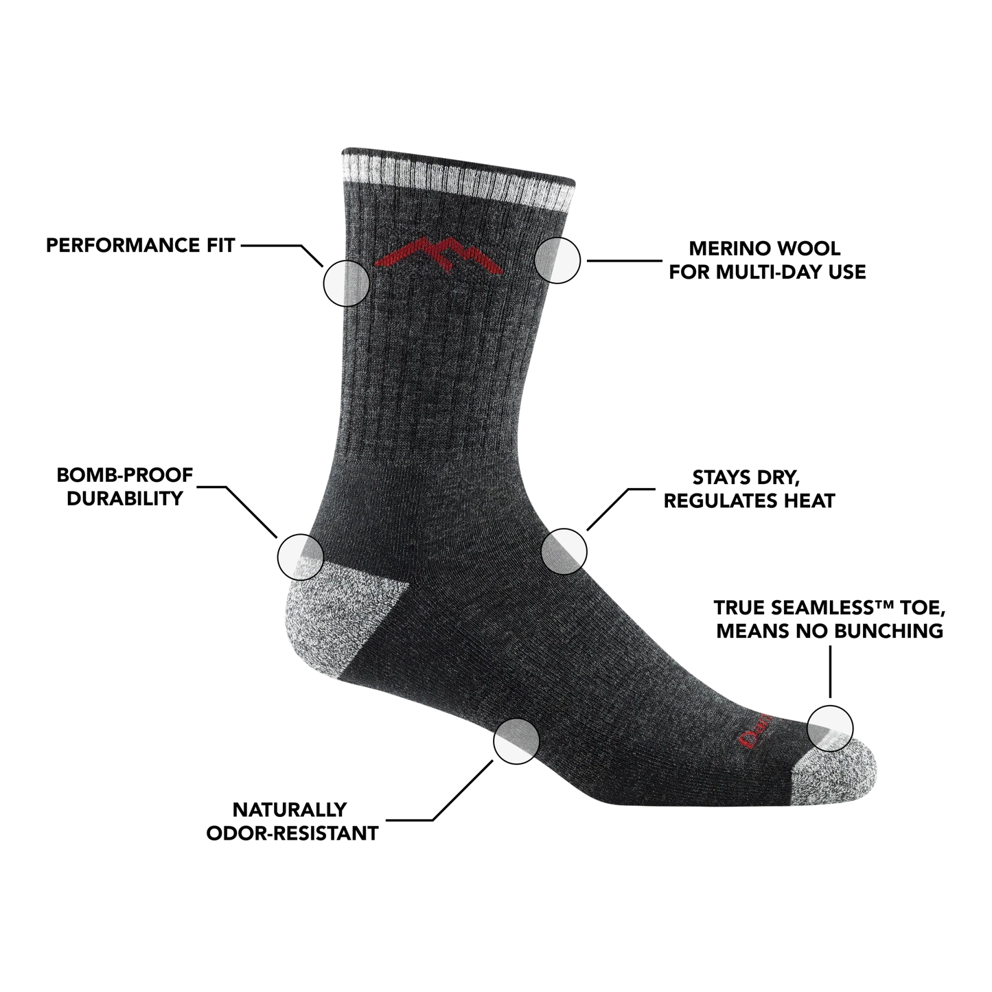 Men's Micro Crew Hiker 2-Pack