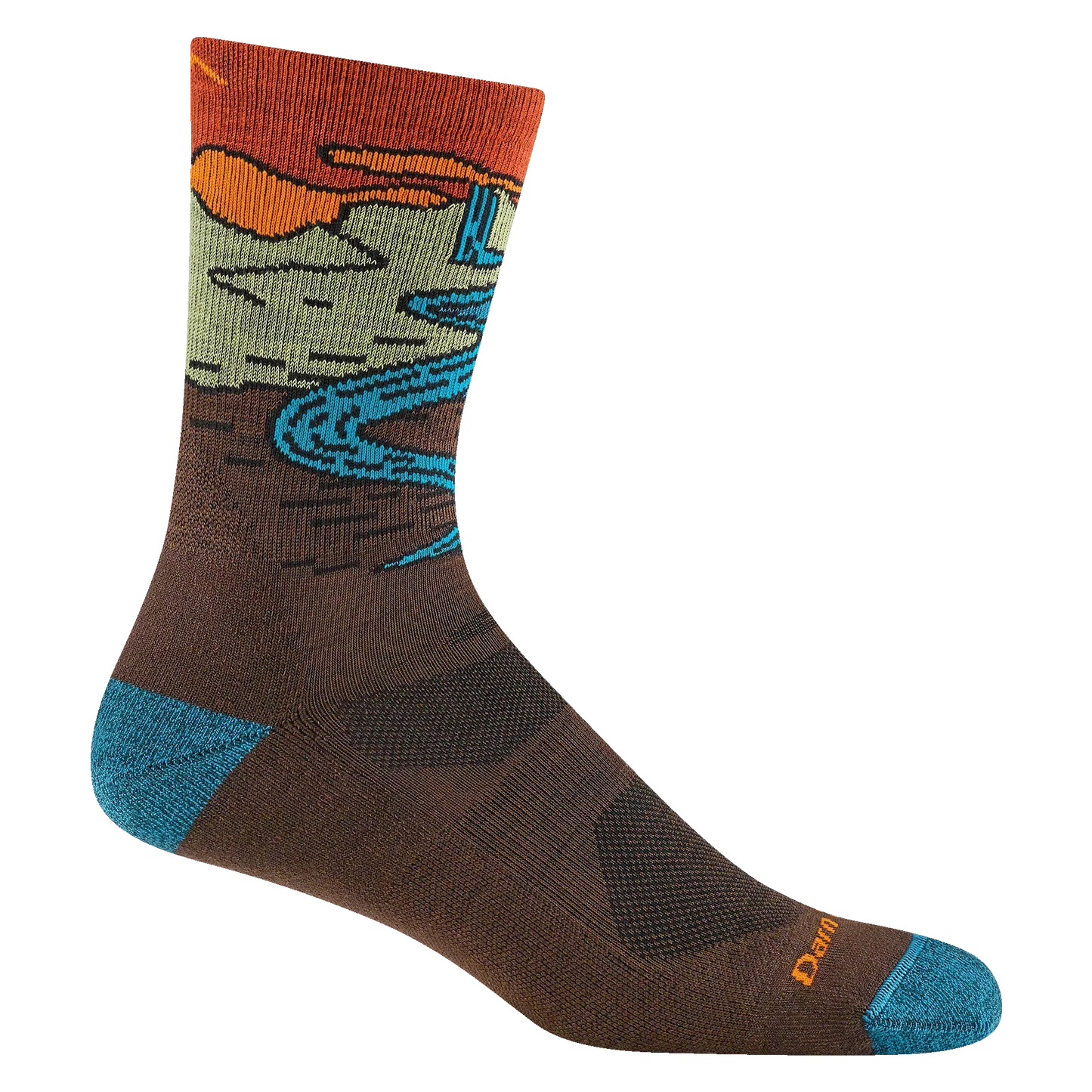 Men's Chasing Waterfalls Micro Crew Lightweight Hiking Socks